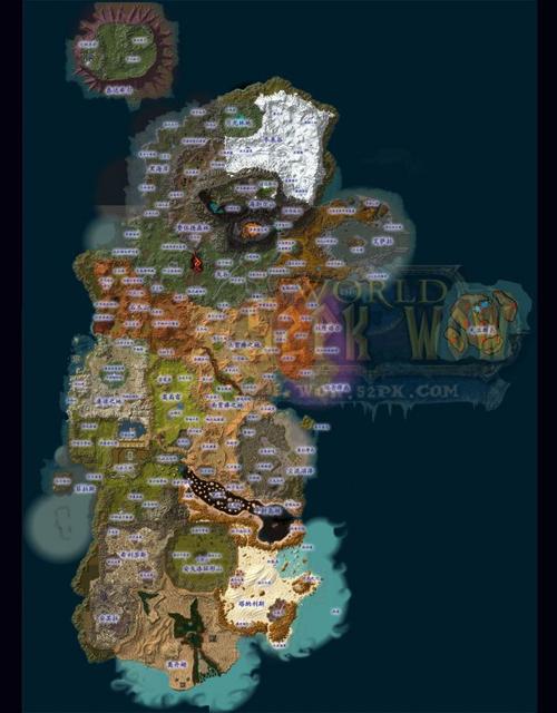 魔兽世界详细地图分布解析